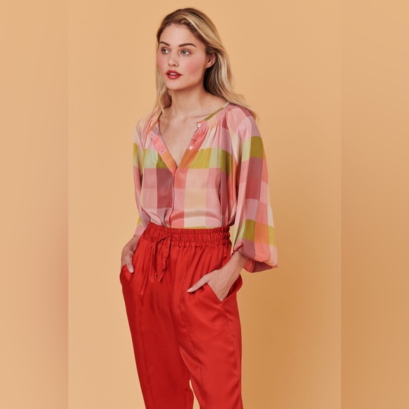 Tucker NYC The Classic Blouse
Pastel Plaid - Picture 3 of 4